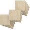 Ekena Millwork 11 3/4W x 11 3/4H x 3/8T Wood Hobby Boards, Birch, 25PK HBW12X12X375DBI - alternate 1